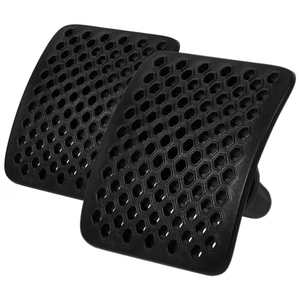 LULULION 2Pcs Black Air Conditioner Vent Deflector for Auto Minimizes Direct Airflow in Car
