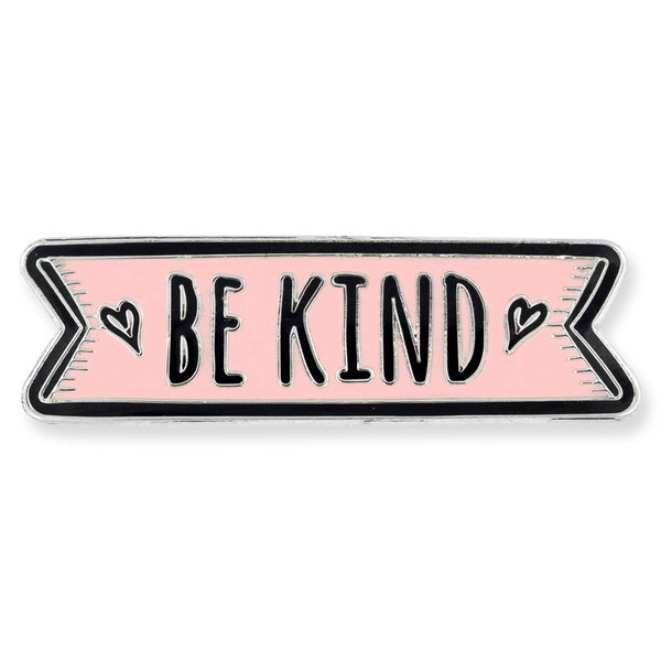 PinMart's Pink Be Kind Motivational Cute Enamel Lapel Pin