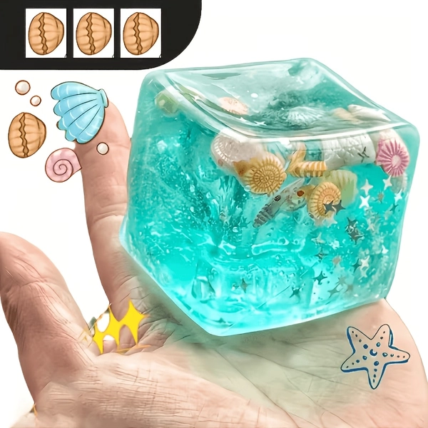 A New Large-Sized 3D Cartoon Figure, Stress-Relief, 3D Toy Easy Dimple Fidget Toy, a Slowly-Rebounding Seashell. Perfect for Birthday Gifts, Classroom Prizes, Gifts for Friends, Halloween Gifts, And Christmas Gifts. Random Color