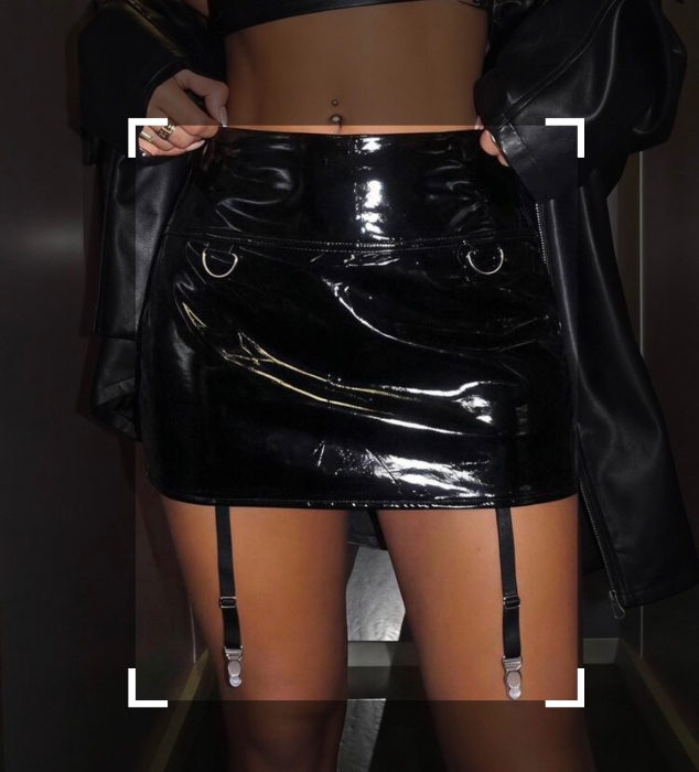 New latex skirt 