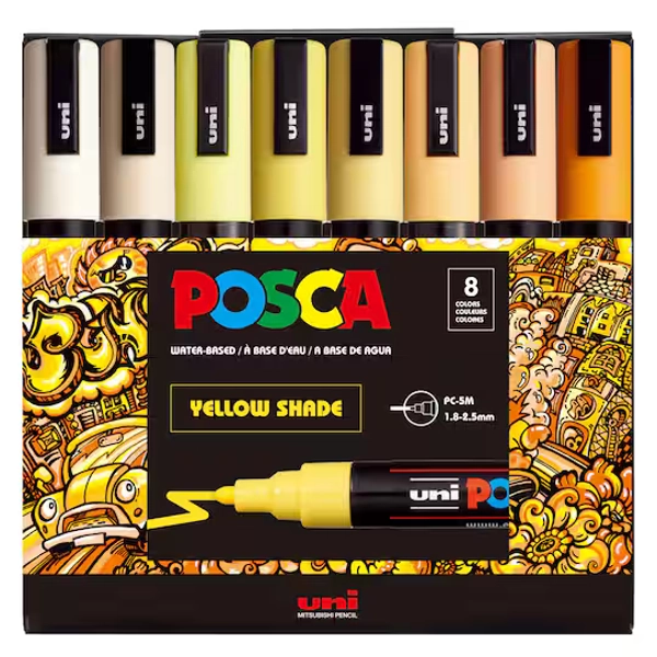 POSCA® Paint Markers - Yellows