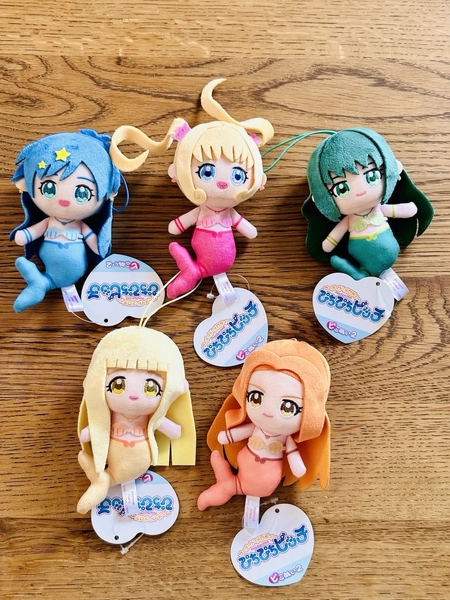 [5SET] MERMAID MELODY PICHI PITCH Plush Doll Very Rare from Japan