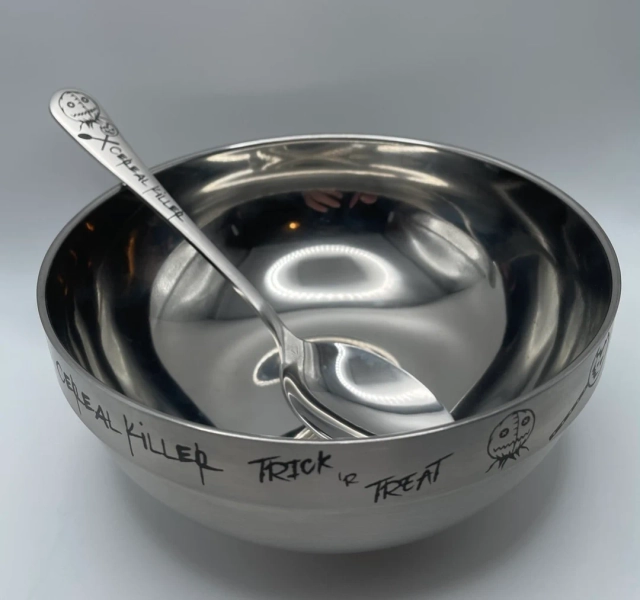Sam 'trick R Treat' Cereal Bowl & Spoon: Spooky Gift Set - Etsy