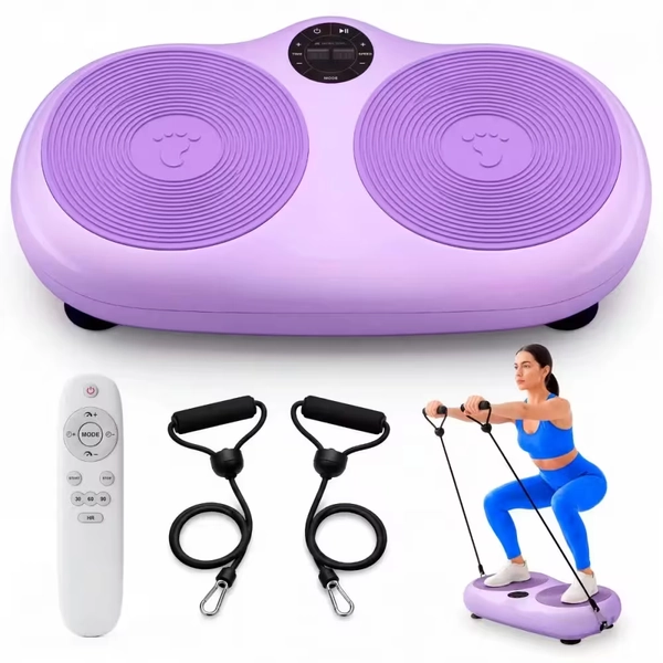 Plataforma vibratoria 99 niveles de velocidad 9 programas Bandas elásticas | Decathlon