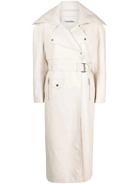 Nanushka Marielle leather biker coat | S