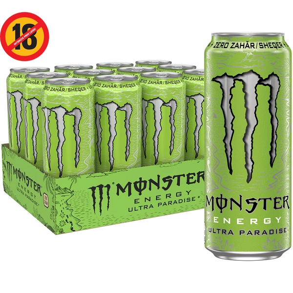 Monster Ultra Paradise Zero Zahar, Doza, 12 x 0.5