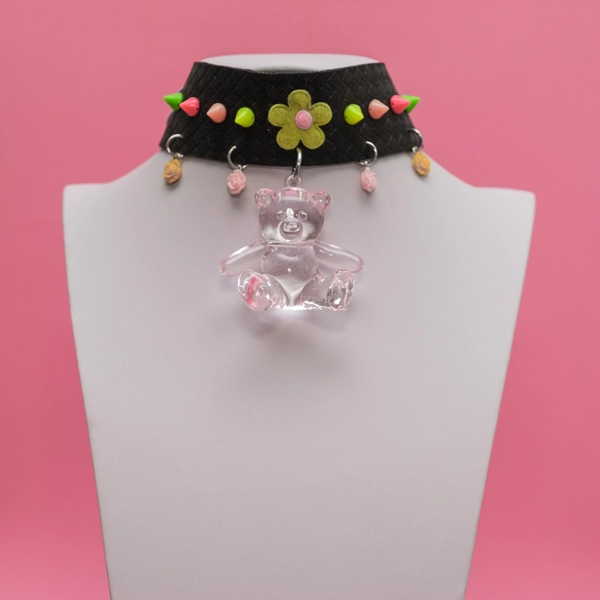 Neon Spikes Choker