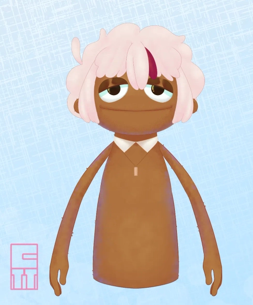 Vtuber muppet model commission by Cotton Mista (@cotton_mista)