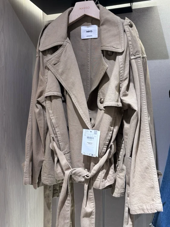mango autumn short trench 