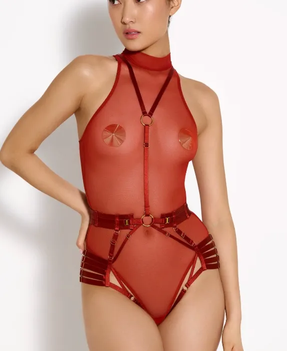 Bordelle Signature Mesh High Neck Body