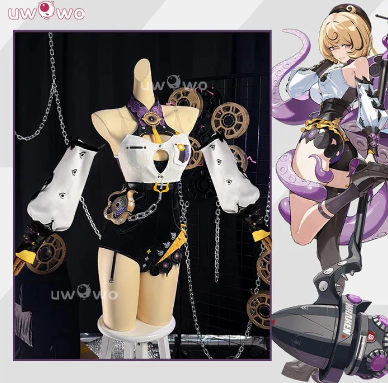 Uwowo Collab Series: Game Zenless Zone Zero Yidhari Octopus Cosplay Costume XS-2XL - 【Pre-sale】XL