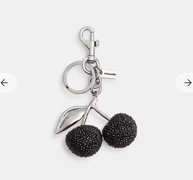 Crystal Cherry Bag Charm 🍒 