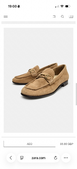 SUEDE LOAFERS WITH METAL APPLIQUÉ - Beige - 2