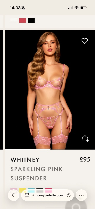 Honey Birdette valentines set 