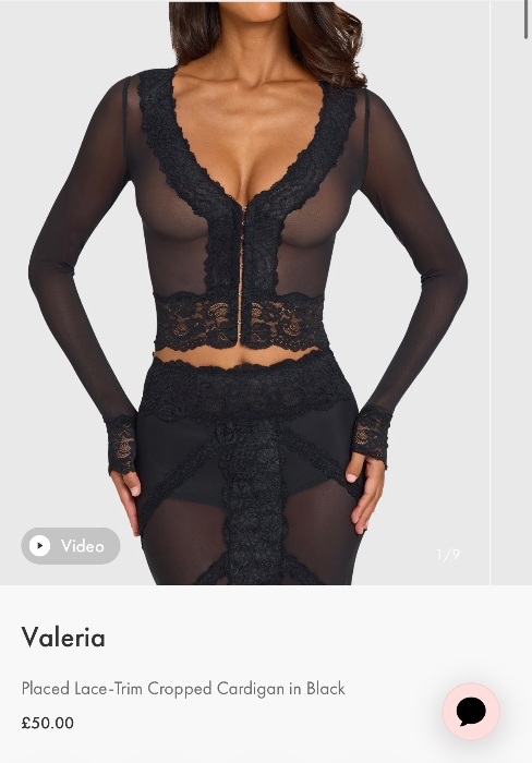 Ok Polly mesh cardigan 