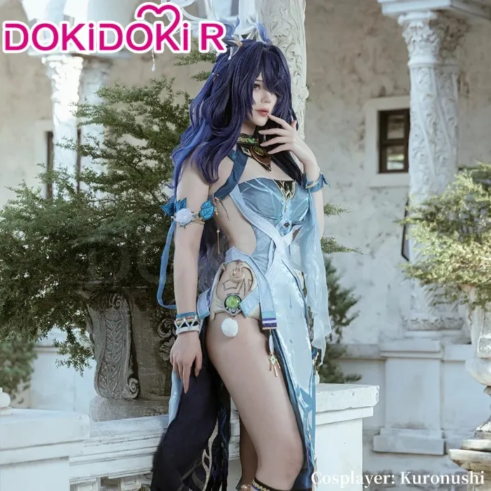 【Partially Ready For Ship】【Size XS-2XL】DokiDoki-R Game Genshin Impact Cosplay Lauma Costume Song of the Welkin Moon Nod Krai Halloween | So please do not choose Express shipping option when placing your order. / Costume Only-M-Ready For Ship