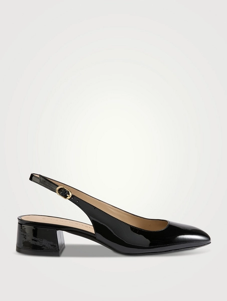 Maeve Patent Leather Slingback Pumps