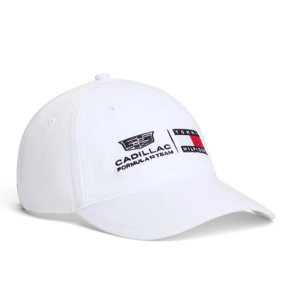 Unisex Tommy Hilfiger x Cadillac F1 Team White Logo Adjustable Hat