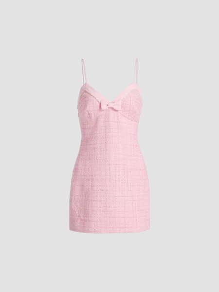LoveShackFancy Florencio Cotton-Blend Tweed Shift Minidress | Saks Fifth Avenue