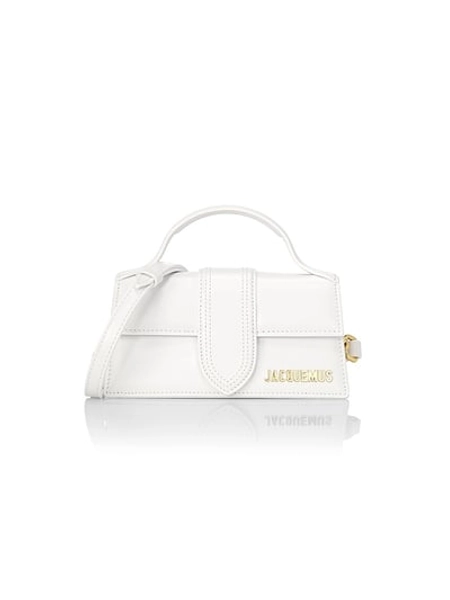 Jacquemus Women's Le Bambino Leather Top-Handle Bag - White