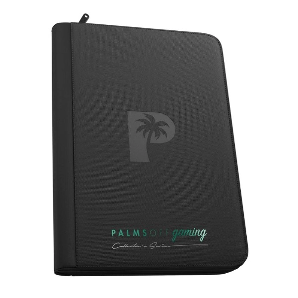 Palms Off Gaming - Collector's Series 9 Pocket Zip Trading Card Binder - Black - ZiNG Pop Culture