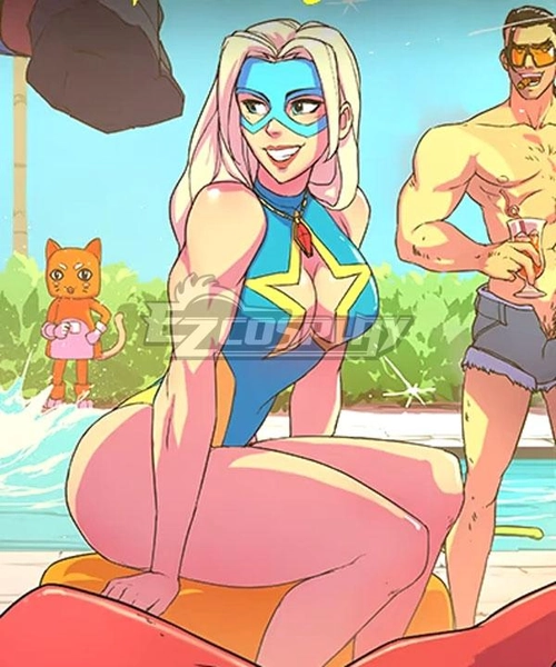 Dispatch Blonde Blazer Swimsuit Cosplay Costume