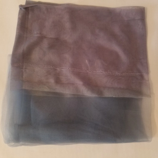 Vintage Platinum Blue Seamless Stockings