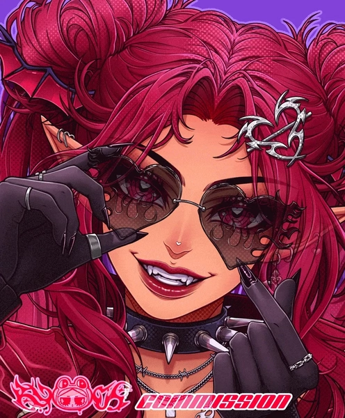 YCH Headshot GIF Sunglasses  by KyouRibbitee (@KyouRibbitee)
