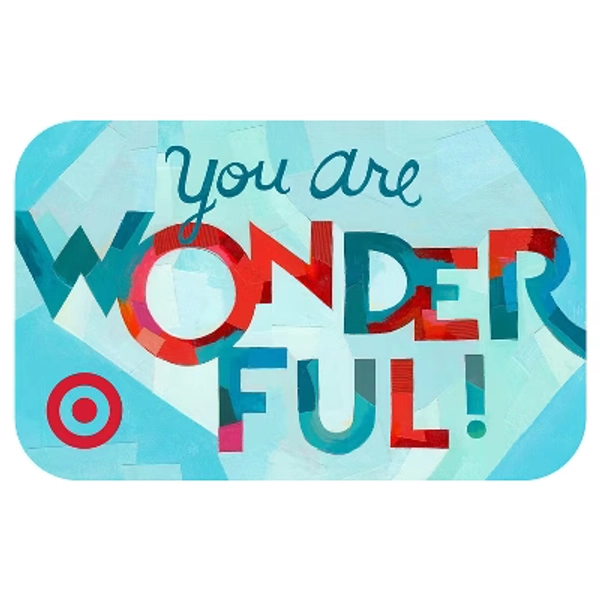 You are Wonderful Digital Exclusive Target GiftCard $50