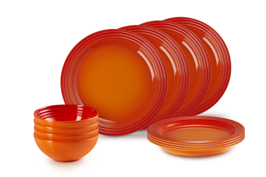 Stoneware 12-piece Dinnerware Set