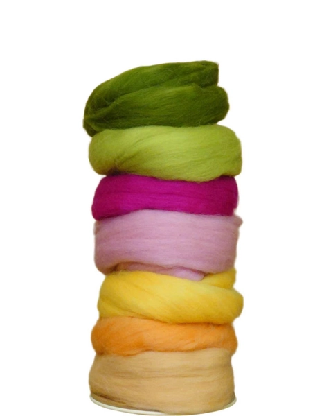 SPRING GLORY EUROPEAN Merino collection, European production, spinning fibre, felting wool, wool roving, needle felting wool