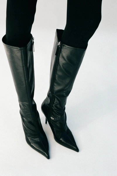Zara. FITTED HIGH HEEL BOOTS