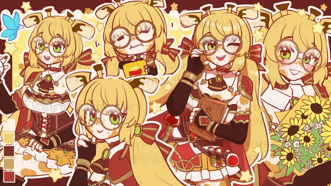 Color Surprise Me Sketch Page by Pinkyii996 (@pinkyii996)
