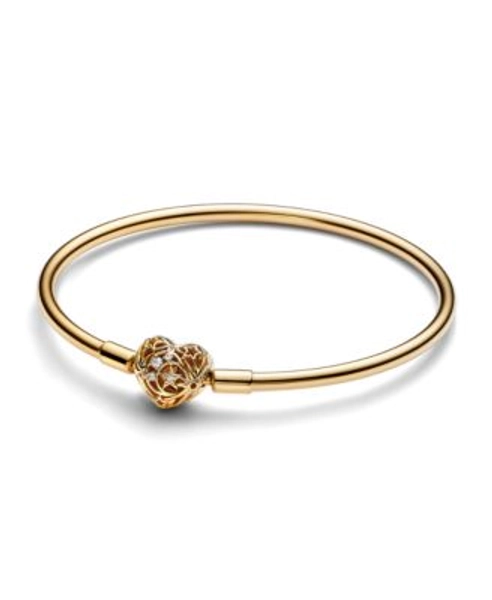 Moments Heart Clasp Bangle Bracelet