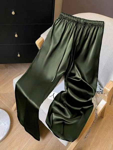 Green Silk Pajama Pants