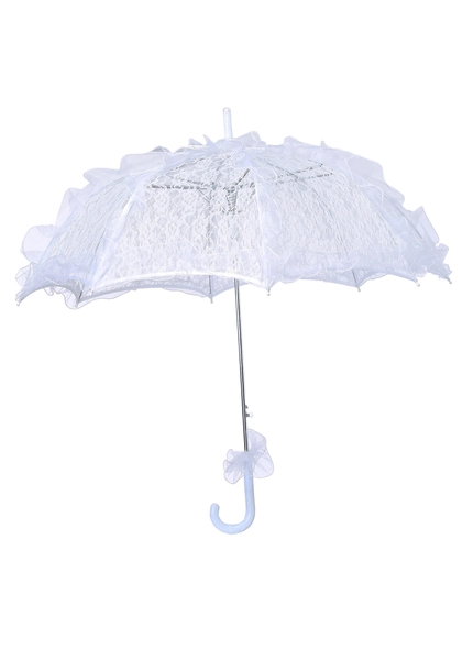 White Lace Parasol Costume Accessory | Historical Accessories