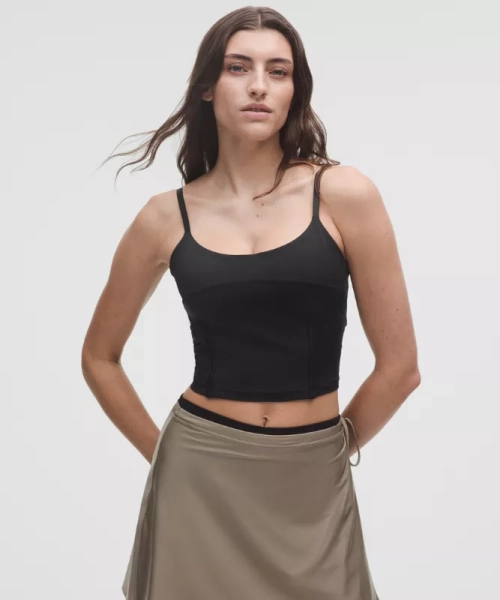 lululemon Align™ Tank Top Light Support, C/D Cup *Satin - Black - 14