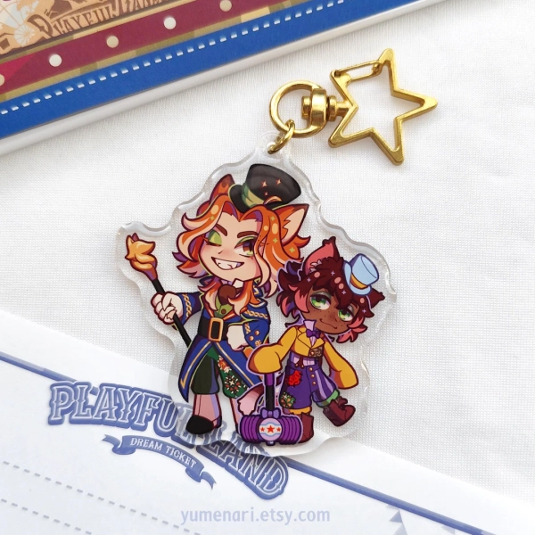 Fellow & Gidel Charm | Twst [PREORDER] - Etsy