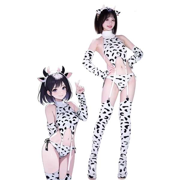 Cow lingerie outfit