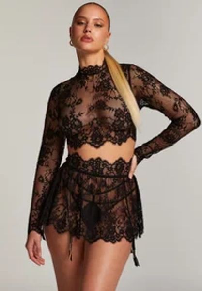 SKIRT - Strumpfhalter - black