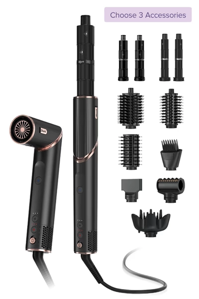 Shark FlexStyle 4-in-1 Air Styler & Hair Dryer Build Your Own, Black