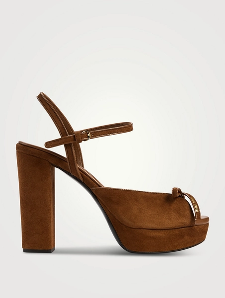 Suede Platform Sandals