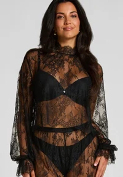 CECILIA - Nachtwäsche Shirt - black