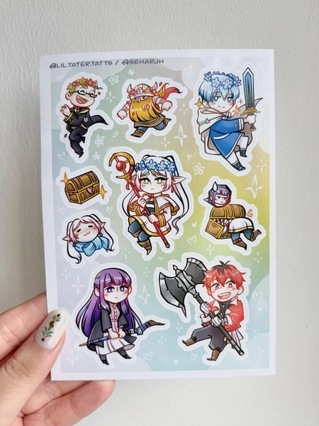 A6 Frieren Sticker Sheet - Etsy UK
