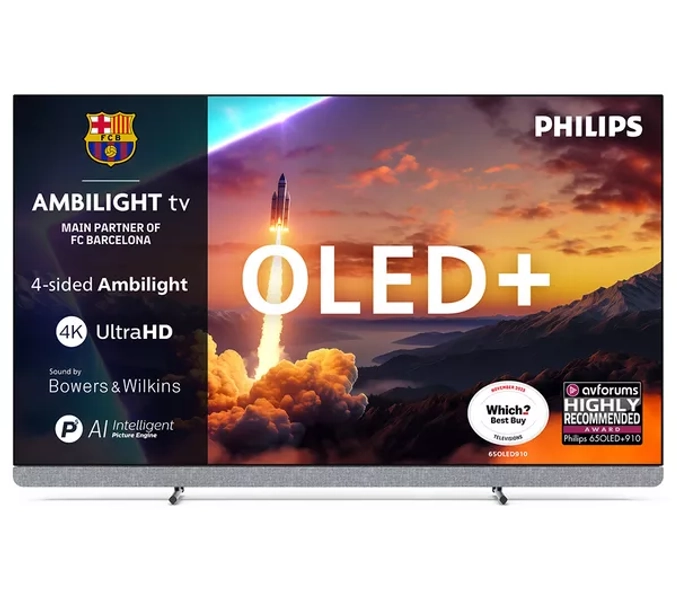 PHILIPS OLED910 65" OLED 4K HDR Ambilight Smart TV - 65OLED910/12