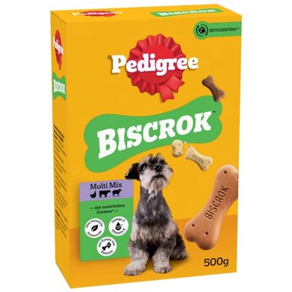Pedigree Biscrok kutyakeksz 3 finom ízzel 2 x 500 g