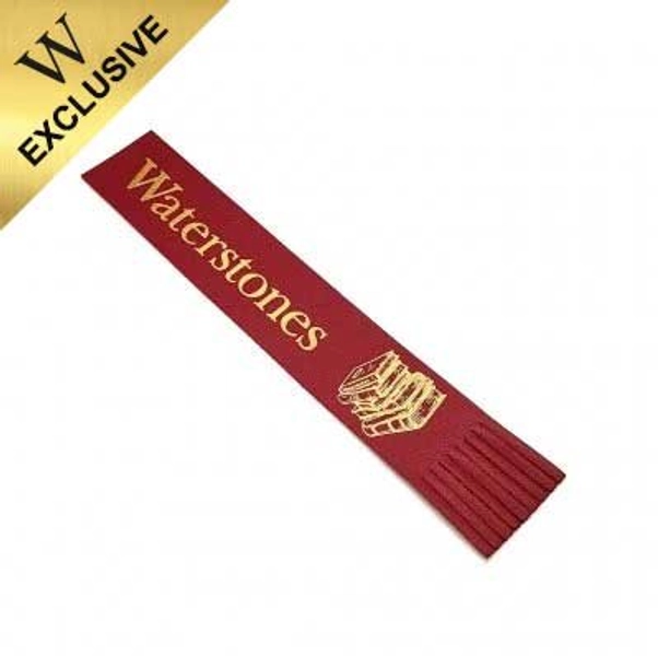 Waterstones Burgundy Leather Bookmark | Waterstones
