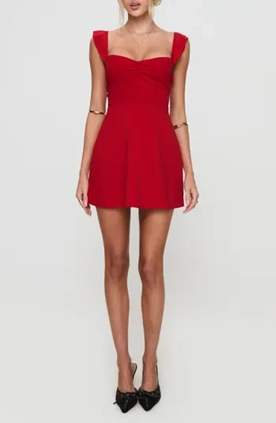 Landon Lace-Up Minidress