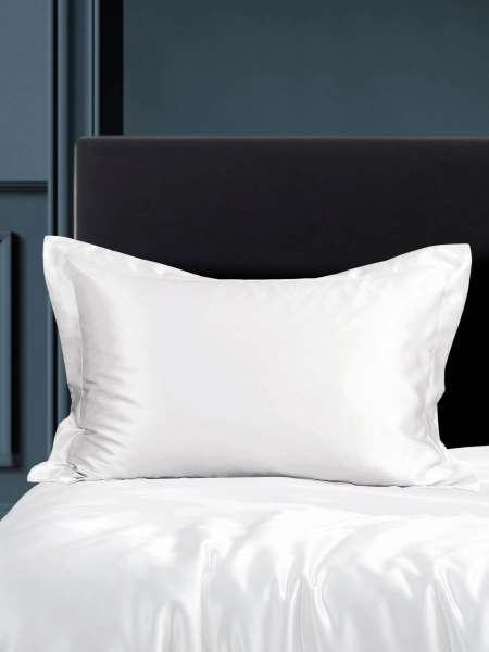 White 100% Silk Pillowcase