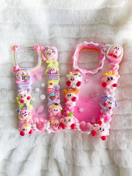 Kawaii Cute Decoden Phone Cases for All Models, Handmade Custom Phone Cases, Whipped Cream Glue